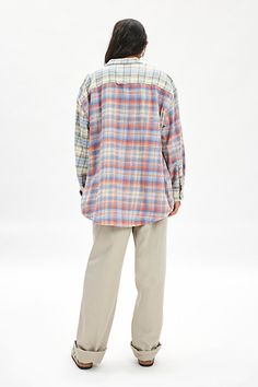 Elevated essential BDG shirt in an oversized, boxy fit. Designed in a soft cotton flannel featuring a collared neckline, button-down front, long sleeves and a curved hem. Topped with a chest pocket. Exclusively at Urban Outfitters. Features BDG Dani oversized flannel shirt Slouchy flannel shirt jacket Soft brushed cotton flannel Collared neckline and long sleeves with buttoned cuffs Front chest pocket Button-down front Curved hem Boxy, oversized fit Tunic length Button closure UO exclusive Conte Relaxed Fit Collared Flannel Shirt For Workwear, Oversized Flannel Shirt For Everyday, Relaxed Fit Cotton Flannel Shirt With Placket, Relaxed Fit Cotton Flannel Shirt, Oversized Cotton Long Sleeve Flannel Shirt, Cotton Button-up Flannel Shirt For Daywear, Oversized Casual Flannel Shirt, Casual Cotton Flannel Shirt For Daywear, Oversized Flannel Button-up Tops