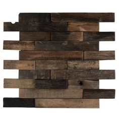 wood planks are arranged in a pattern on a white background, as well as black and brown colors