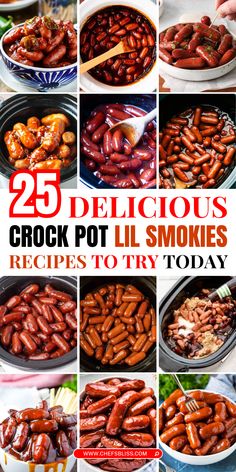 Crock pot Lil Smokies are a classic go-to for easy, flavorful appetizers and snacks. Whether you’re planning a game day party, hosting a potluck, or just looking for a simple treat, these bite-sized sausages are a hit every time. In this article, we’ve curated over 25 creative and delicious crock pot Lil Smokies recipes that range from sweet and tangy to bold and spicy. These recipes are so simple, they practically cook themselves! How To Cook Lil Smokies, Recipes Using Lil Smokies, Best Lil Smokies Recipe, Lil Smokies Appetizers, Crock Pot Lil Smokies, Lil Smokies Crock Pot, Crock Pot Little Smokies, Lil Smokies Recipes, Little Smokies Recipes