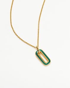 Enamel Haze Ovate Pendant Necklace 18ct Gold Plated Vermeil/Teal. This Everyday Pendant Necklace Features Luminescent Teal Detailing. The Ultimate Base Layer, Style Solo or Team with Chains and a Choker for an Instant Layered Look. 18Ct Recycled Gold Plated Vermeil on Recycled Sterling Silver Materials: Teal Enamel Pendant Dimensions: 20. 2mm X 10mm Total Length: Total Length 500mm with Continuous Extension from 460mm to 500mm Weight: 5. 5g All the Enamel is Hand Painted and Because of Its Lumin Everyday Pendant, Coin Pendant Necklace, Solid Gold Necklace, Jewelry Accessories Ideas, Enamel Necklaces, Star Earrings Stud, Accessories Ideas, Layer Style, Gold Price