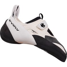 a pair of white and black shoes with the word yol written on the side