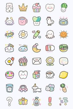 an image of some cute stickers that are on a phone screen with the text hello kitty