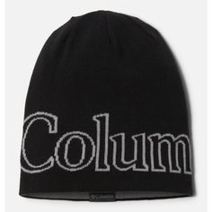 Unisex Black This Lightweight, Reversible Beanie Keeps You Warm And Features Repreave Recycled Fabric Made From Plastic Bottles. Reversible Beanie, Columbia Sportswear, Recycled Fabric, Plastic Bottles, Columbia, Fabric, Black