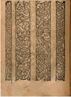 an old book with intricate designs on it