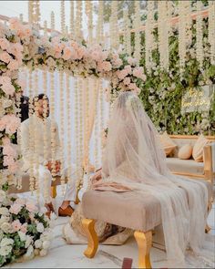 the bride and groom are getting ready to walk down the aisle at their wedding ceremony