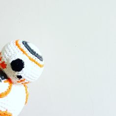 a crocheted star wars bball is shown in front of a white background