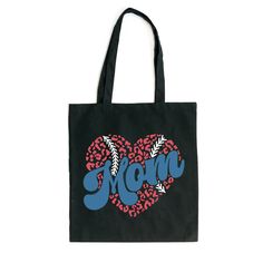 Looking for a cute tote bag to carry all your essentials this summer? This cute Baseball Mom Heart bag will be perfect to add to your collection. Perfect for a day at the beach or every day life! Heart-shaped Summer Bag For Everyday Use, Casual Heart Print Bags For Daily Use, Casual Bags With Heart Print For Everyday Use, Casual Everyday Bag With Heart Print, Casual Heart-shaped Bag For Daily Use, Black Heart-shaped Bag For Gift, Casual Bags For Daily Use On Mother's Day, Personalized Black Rectangular Bag, Fun Personalized Everyday Bags