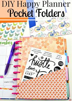 the ultimate diy happy planner pocket folders