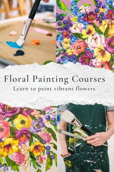 floral painting courses learn to paint vibrant flowers