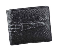 PRICES MAY VARY. Material : Genuine leather color :black Height: Approx. 4.05" (10.3cm) Width: Approx. 3.70" (9.4cm) Crocodile Alligator Head Real Leather Men Bifold Slim Coin bill Wallet Purse Business Bifold Wallets With Crocodile Pattern, Black Leather Wallet With Crocodile Pattern, Black Leather Wallets With Crocodile Pattern, Alligator Head, Bf Gifts, Leather Bifold Wallet, Wallet Organization, Genuine Leather Wallets, Black Wallet