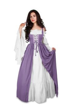 Renaissance Faire Must Have Full Costume Irish Dress & Mythic Chemise Irish Dresses, Irish Costume, Dresses Medieval, Irish Costumes, Punk Costume, Irish Dress, Punk Dress, Over Dress, Medieval Costume