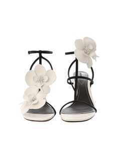 Luxury Low Heel With Sculpted Design, Orchid Sandals, Orchid Shoes, Summer High Heels Sandals, Brand Party, Flower Luxury, Luxury Sandals, Luxury Heels, Flower Heels