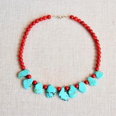 turquoise gemstone red coral gemstone sterling silver clasp sending me requests and suggestions, please feel free to convo product will be sent to in a gift box with a gift bag For other inquiries, please visit the shop policies Thank you for visiting our shop http://www.etsy.com/shop/SevimsDesign Coral Choker, Beaded Ankle Bracelets, Turquoise Choker, Beaded Ankle, Swarovski Crystal Rings, Woman Jewelry, Coral Gemstone, Baroque Pearl Necklace, Necklace Turquoise