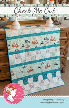 Check Me Out Strippy Quilts, Kids Quilts, Baby Quilt Pattern