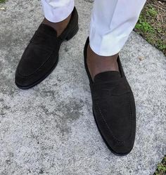 Formal Office Wear, Great Thoughts, Black Suede Loafers, Formal Office, Gentleman Shoes, Handmade Leather Shoes, Men Suede, Friedrich Nietzsche, Black Loafers