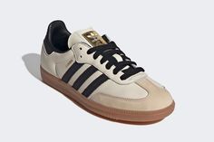 Wmns Adidas Samba OG ‘Cream White Sand Strata’ Samba Adidas Outfit Woman, I Want Real, Adidas Gazelle Black, Samba Adidas Outfit, Light Grey Leggings, Adidas Outfit Women, Samba Shoes, Adidas Samba Og, Dramatic Style