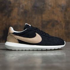 Nike Men Roshe Ld-1000 (black / vachetta tan-sail-safety orange) Breathable Leather Running Shoes In Brown, Brown Leather Running Shoes With Breathable Material, Brown Leather Breathable Running Shoes, Black Sneakers With Gum Sole For Outdoor, Air Shoes, Casual Shoes Outfit, Nike Shoes Outfits, Fab Shoes, Stefan Janoski