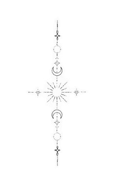 the cross is drawn in black and white on a white background with an inverted line