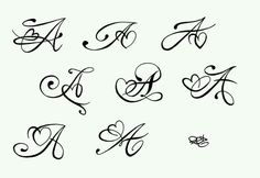 the letters and numbers are drawn in different styles, including one that is for each letter