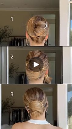 1.5K views · 12K reactions | 3 easy hairstyle ideas 💡 
For french pin here is link 

https://onelink.shein.com/6/49xqjtj67pqn

#hair #hairstyle #hairideas #haireducation #hairfashion #hairgoals #hairtransformation #hairtutorial #hairstylist #art #fashion #beauty #beautiful #women #cute #easy #hacks #longhair #tips #updo #reels #instagram #viral #trending #fyp | Niya Choudhary Hairstylist Art, French Pin, Easy Hacks, Hair Buns, Easy Hair Updos, Easy Hairstyle, Reels Instagram, Hair Fashion