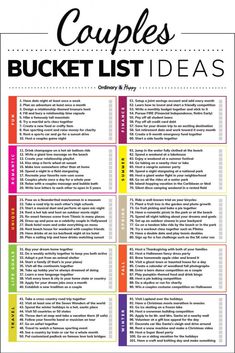 Couples To Do List Relationships, Marriage Ideas Things To Do, Cute Couple Bucket List, 100 Things To Do With Your Boyfriend, Marriage Bucket List Ideas, Goals For Couples Bucket Lists, To Do List Couple Relationships, Things To Do For Couples Ideas, Couple Bucket List Relationships Things To Do