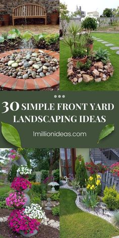 the front yard landscaping ideas are easy to do and great for small yards or gardens