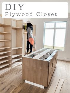 DIY Plywood Master Closet with a step-by-step guide Diy Plywood Closet, Plywood Closet, 4th Of July Painting, Plywood Wardrobe, Diy Master Closet, Diy Closet System, Diy Custom Closet, Master Closet Design, At Home Decor