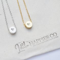 Heart necklace- best friend necklace, birthday, valentine, long distance, gift for her, dainty necklace, thinking of you Need a super cute gift for any occasion? Gold and silver heart necklace for you and your bestie. Choose a gift box that is gift giving ready! Perfect for gift giving! (Wrapping may vary) Ready to ship. *Please note jewelry is handmade and several hand-stamped charms are handmade and no two necklaces are exactly the same.* DID YOU KNOW? We can pair any necklace with any card! J Jewelry For Christmas, Xmas Gifts For Mom, Friends Necklace, Best Friend Necklace, Remembrance Jewelry, Gift Sack, Gift For Mom Christmas, Christmas Necklace, Best Friend Necklaces