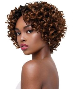 Set Curls, Short Curly Crochet Hair, Natural African American Hairstyles, Curly Crochet Hair Styles, Hair Extentions, Short Curly Wigs, Roller Set, Penteado Cabelo Curto, Half Wigs