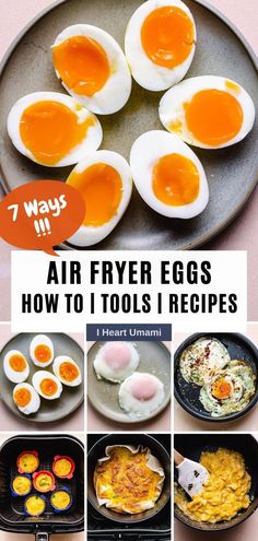 air fryer eggs how to cook them in the oven and then eat them for breakfast