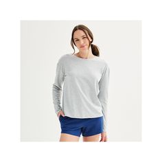 It's time for a loungewear wardrobe refresh with this relaxed fit Women's Sonoma Goods For Life® Long Sleeve Sleep Tee. Click on this INTIMATES & SLEEPWEAR GUIDE to find the perfect fit and more! It's time for a loungewear wardrobe refresh with this relaxed fit Women's Sonoma Goods For Life® Long Sleeve Sleep Tee. Click on this INTIMATES & SLEEPWEAR GUIDE to find the perfect fit and more! FEATURES Crewneck Drop-shoulder long sleeves Straight hemlineFIT & SIZING 24 1/4-in. length from shoulder to Loungewear Wardrobe, Wardrobe Refresh, Pajama Top, Petite Size, For Life, Drop Shoulder, Fabric Care, Perfect Fit, Lounge Wear