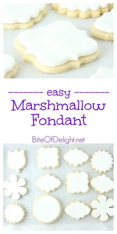 easy marshmallow fondant cookies are the perfect way to decorate them with royal icing