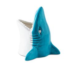 PRICES MAY VARY. 【Playful Shark Design】This toothbrush holder for kids features a charming ceramic shark with a big mouth design, adding a touch of whimsy to your little one's bathroom decor. 【Ample Storage Capacity】 The toothbrush holder can accommodate multiple toothbrushes and toothpaste, keeping the bathroom countertop organized and clutter-free. 【Sturdy and Durable】Made from high-quality ceramic, this toothbrush holder is built to last and can withstand daily use by active kids. 【Easy to Cl Cool Toothbrush Holder, Ceramic Shark, Bathroom Countertop Organization, Pottery Toothbrush Holder, Toothbrush Organizer, Tooth Brush Holder, Ceramic Toothbrush Holder, Toothbrush And Toothpaste, Toothbrush Organization