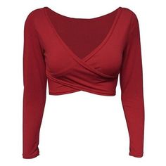 Short Crop Tops, Long Sleeve Shirt Outfits, Red Long Sleeve Shirt, Maroon Shirts, Womens Halter Tops, Crop Top Sweatshirt, Crop T Shirt, Character Inspo, Short T Shirt