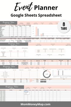 the google sheets spreadsheet for every event