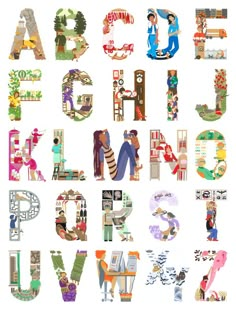 the alphabet is made up of many different letters