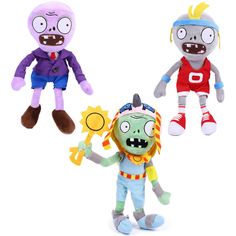 PRICES MAY VARY. PVZ Plush Sets Toy Made from a soft, huggable material. Size:12 inch / 30cm. High-quality Short Plush + PP cotton + Sucker Lanyard. Package: 1 PCS Sport Zombies Plush +1 PCS Purple Zombies Plushies +1 PCS RA Plush Great Birthday/Holiday Gift For Kids, Great for collection, Nice Gift for Game Fans. 3 PCS Plants and Zombies vs Sport Plush Zombies Sets Toy Sport Zombie, 1 2 Stuffed Soft RA Zombies Doll, Purple Zombies PVZ Plushies Figure Doll Newbr>Sweet gift for childrens
 This PV Zombie Plush, Zombie High, Zombie Dolls, Plant Zombie, Childrens Bedroom Decor, Plantas Vs Zombies, Delicate Embroidery, Plants Vs Zombies, Miniature Gift