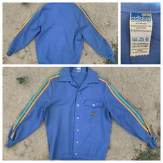 Dive into the world of rare vintage sportswear with this exceptional 1970s Adidas track top, a true gem for collectors. Crafted by Schwahn Erzeugnis, this piece boasts a unique blend of 70% wool and 30% polyester, ensuring both style and durability. Features: Men's size M Classic button row on the front, with a chest pocket Iconic Adidas stitched logo on the front pocket Adorned with the classic 3 stripes on the arms From my private collection, in good condition Measurements (Real): Chest: 56 cm Adidas Track Top, Retro Sportswear, Adidas Sweater, Adidas Vintage, Vintage Sportswear, Training Tops, Adidas Track, Adidas Tops, Vintage Adidas