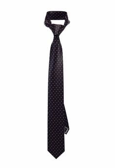 Black Pearl Dotted A design that is both serious and professional, the Black Pearl Dotted Tie is ready to work. The black is clean with a slight shine coupled with silver dots to create an uncomplicated look. You can be confident wearing this GoTie, knowing it will make a great impression on those around you. With rich woven textures, you can feel the workmanship in every thread of this high-quality Black Pearl Dotted Tie. Made of 100% woven microfiber, you’ll enjoy this stain and wrinkle resist Elegant Polka Dot Ties, Polka Dot Business Ties, Polka Dot Fitted Ties For Business, Classic Polka Dot Ties For Business, Black Fitted Suit And Tie Accessories, Formal Polka Dot Standard Tie, Fitted Black Suit And Tie Accessories For Workwear, Elegant Polka Dot Tie For Black Tie Events, Business Polka Dot Ties