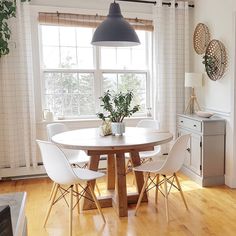 25 small dining room ideas 19 Dining Chairs Diy, Is It Spring Yet, Wooden Lounge Chair, Eiffel Chair, Navy Blue Living Room, Upholstered Office Chair