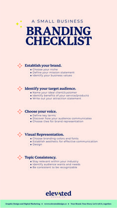 a small business branding checklist