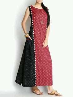 cotton kurtis by ethnico at 0 Ikkat Dresses, Cotton Kurtis, Cotton Maxi Dress, Kurti Neck Designs, Kurta Designs Women, Sequence Work, Lehenga Saree, Maxi Dress Online