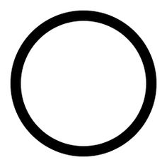 a black and white image of a circle on a white background, with the word's name below it