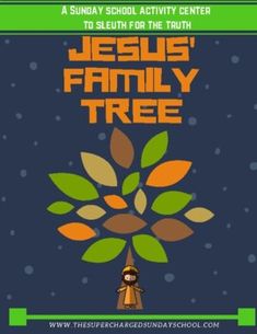 the jesus family tree is shown in this poster