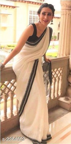 Formal Saree, Cotton Saree Blouse, Karisma Kapoor