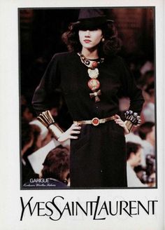 Saint Laurent Couture, Fashion 80s, High Fashion Editorial, Woman Clothes, French Fashion Designers