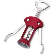 a red swiss army knife keychain is shown with a metal clip on it