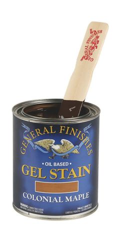 Colonial Maple Gel Stain General Finishes Gray Gel Stain, General Finishes Gel Stain, Java Gel Stains, Java Gel, Candle Lite, Natural Bristle Brush, Oil Based Stain, Liquid Oil, General Finishes