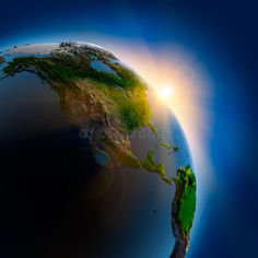 the sun is shining over the earth in this artistic photo royalty illustration stock images and royalty illustrations