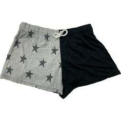 These super cute shorts from Cheryl Creations are perfect for lounging around the house. | Cheryl Creations | Girls Colorblock Star Drawstring Shorts (Prints, Size 14)  |  Maisonette collects the best children’s products from around the world (unlike Zulily, Etsy, The Tot, Farfetch Kids, Childrensalon, Crate and Kids, Kohls, Wayfair, Buy Buy Baby, Nordstroms, Mini Boden, J.Crew Factory, or PotteryBarn Kids), creating a curated shopping experience for you. Think of us as your shortcut to fashion Black Casual Shorts For Sleepover, Trendy Cotton Pajama Shorts For Sleepover, Cotton Shorts With Star Print, Pretty Items, Girls Loungewear, Dr Wardrobe, Thrift Shop Finds, Png Clothes, Pj Shorts